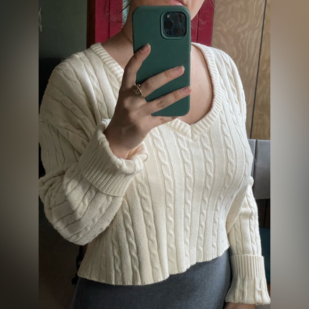 Cider Cropped Sweater